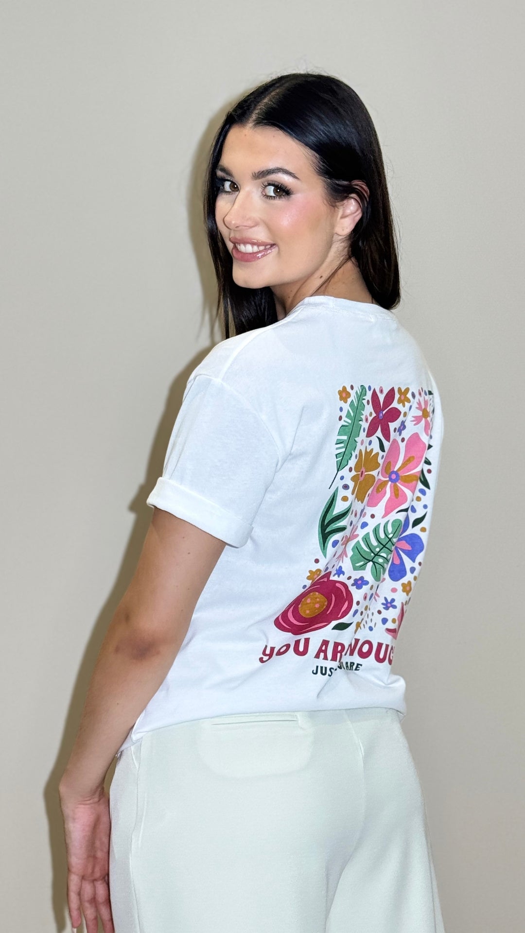 T SHIRT Floral & Feel Good