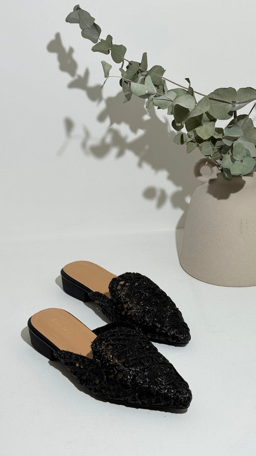 Babouches Mules Noir