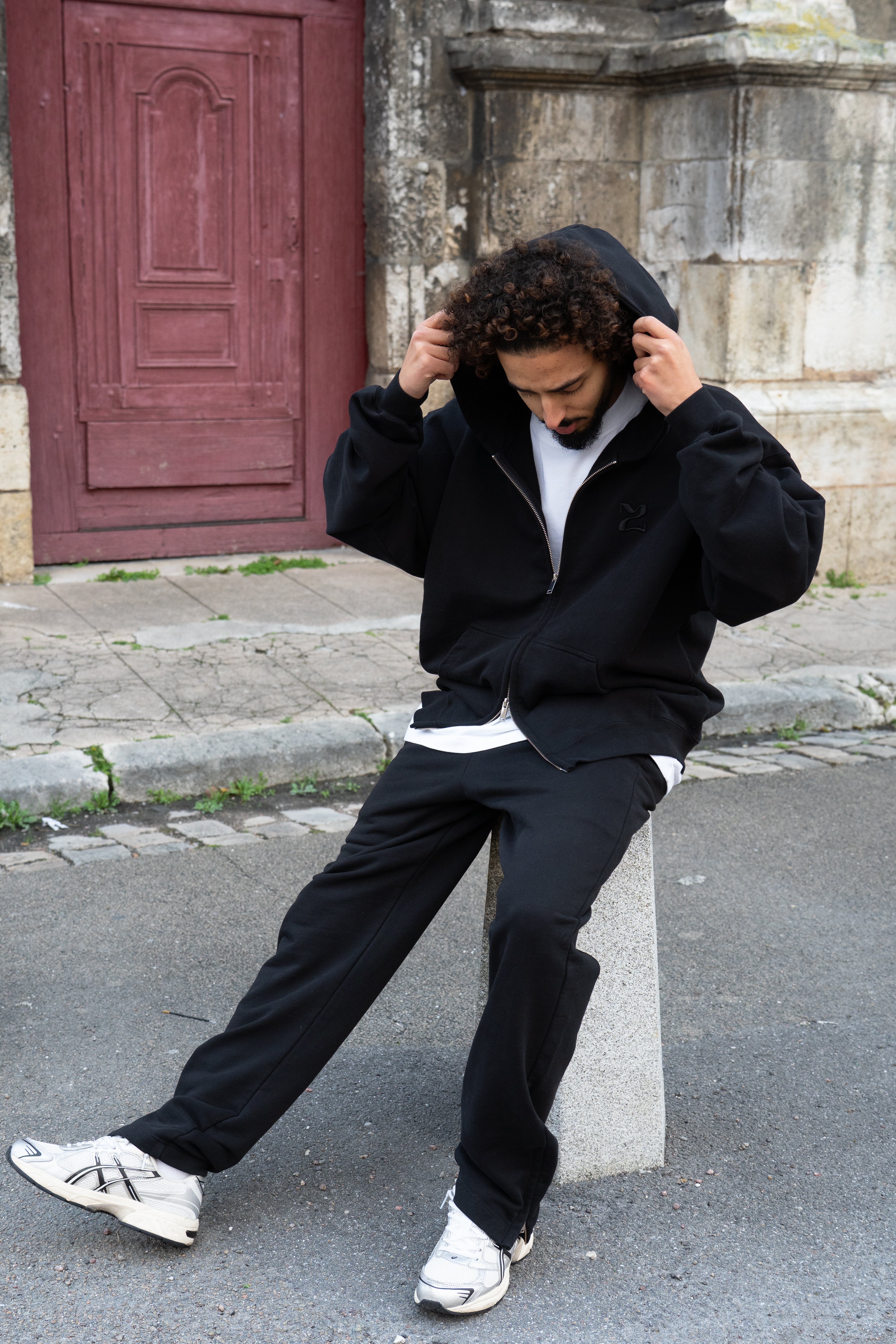 Pantalon de surevêtement zippé "MIDNIGHT SHADOW"