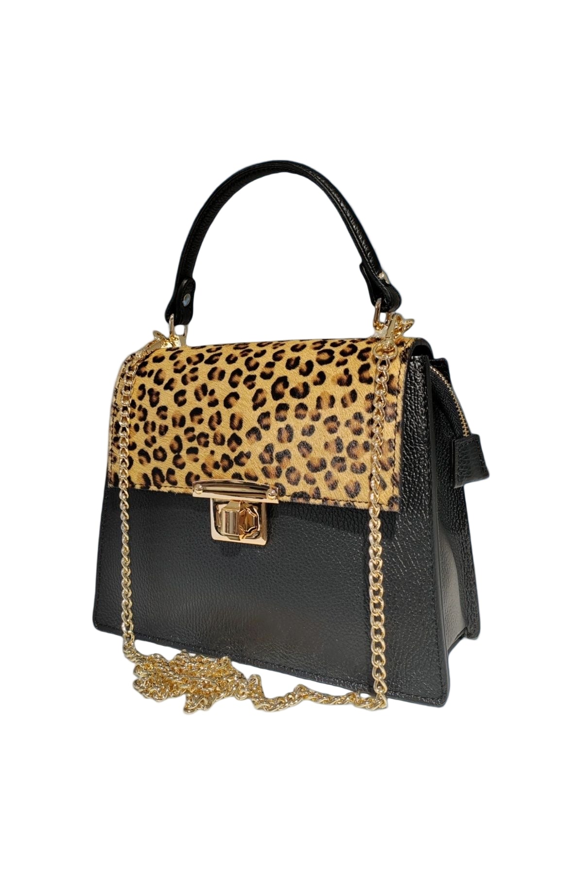 Sac à main en cuir vachette véritable " ÉMILIE "