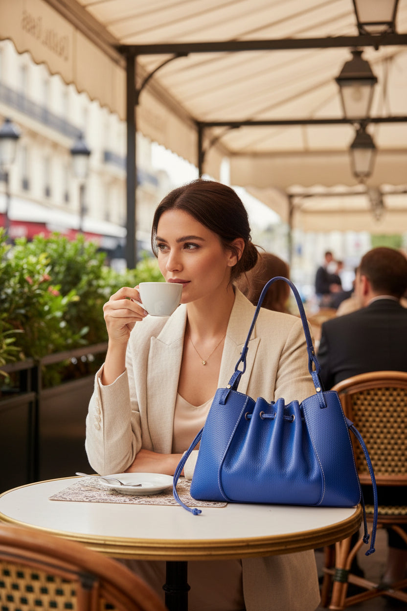 Sac Seau Cuir Grainé "LUCIE"