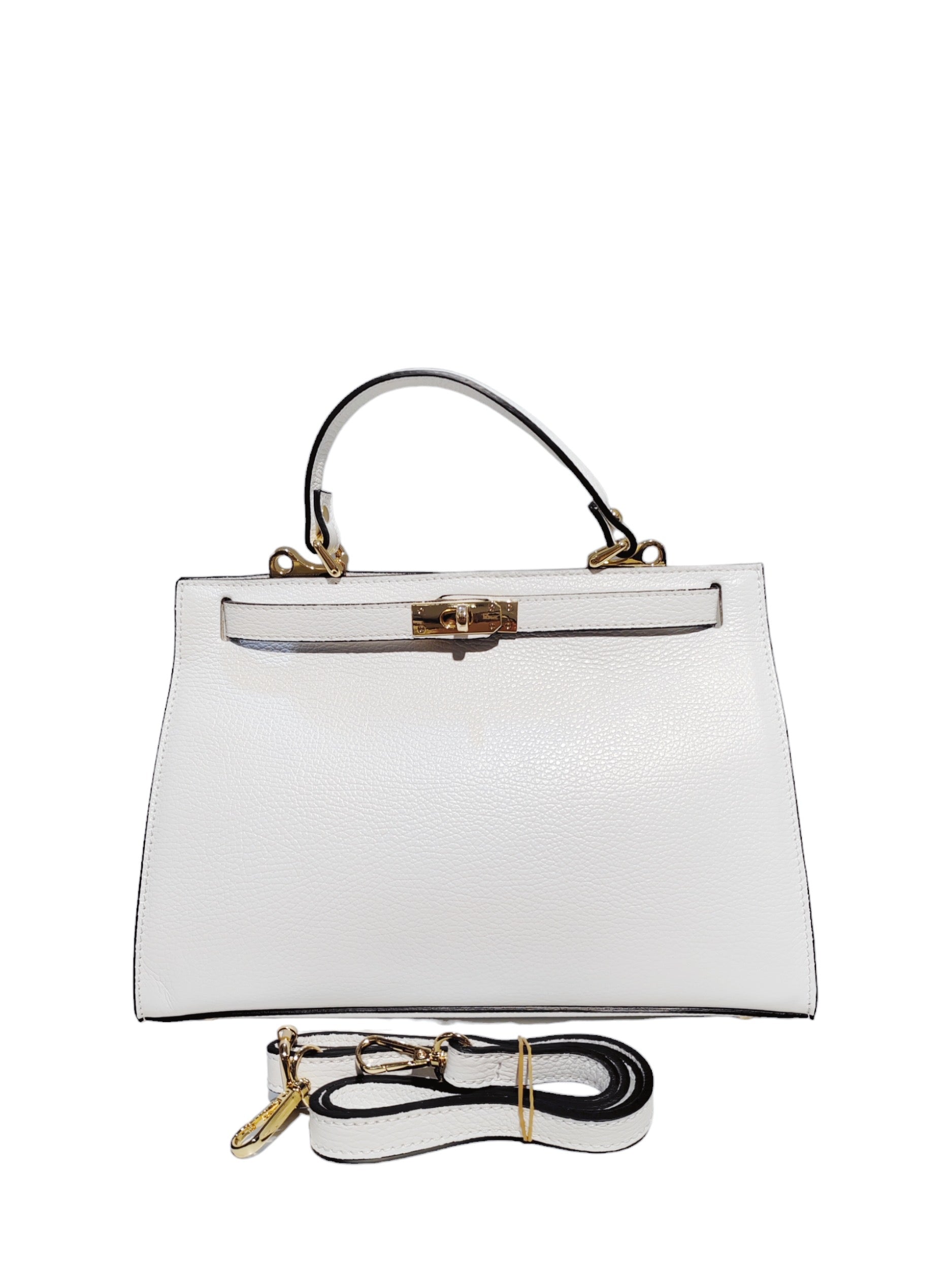 Sac À Main Élégant en Cuir Grainé 100% "AMBRE"