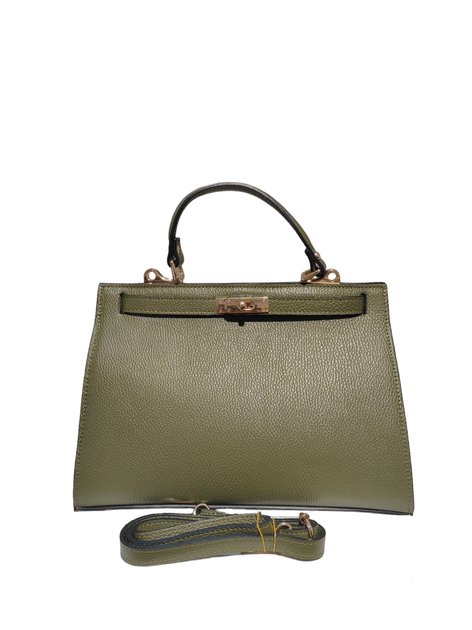 Sac À Main Élégant en Cuir Grainé 100% "AMBRE"