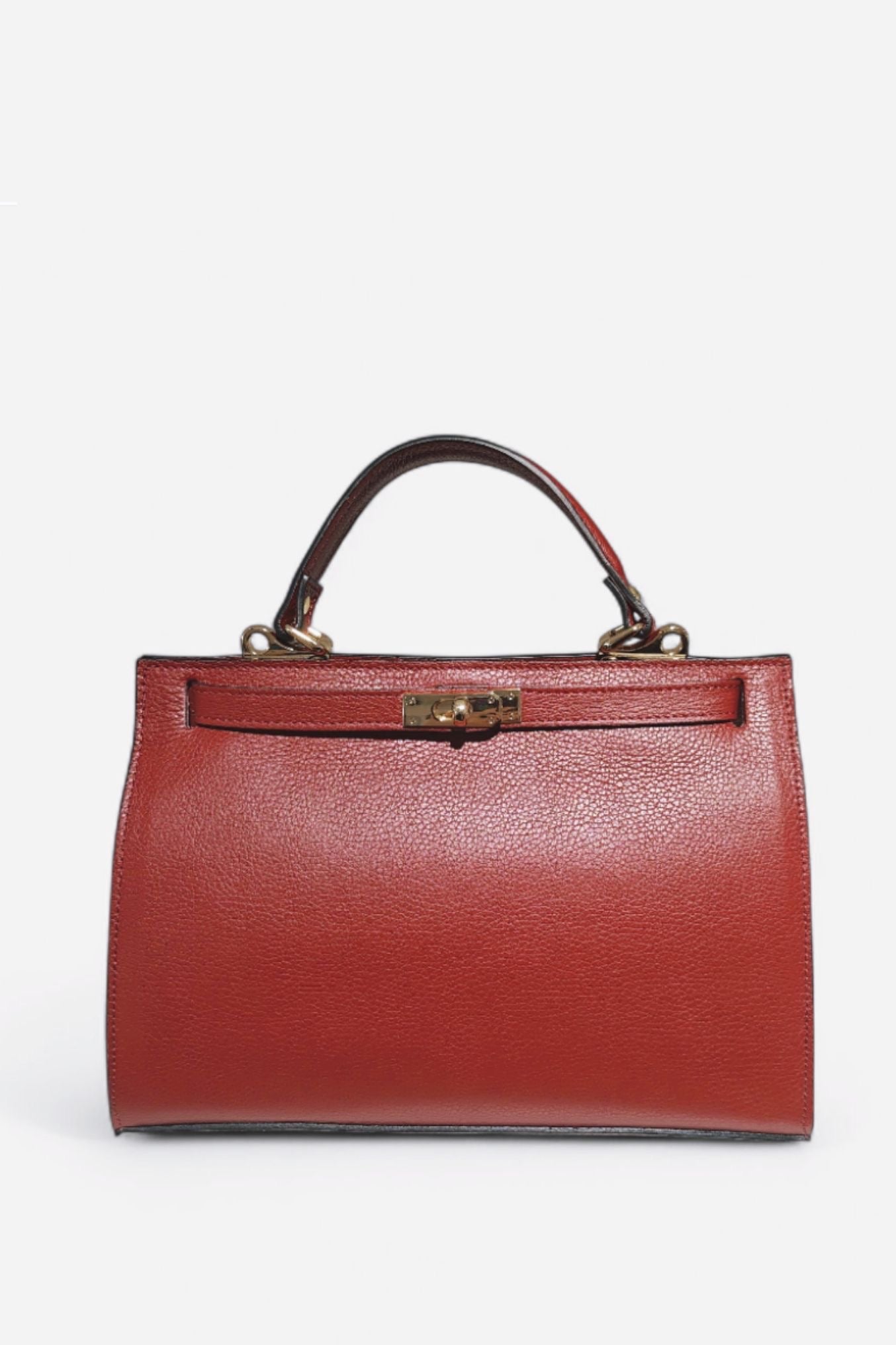 Sac À Main Élégant en Cuir Grainé 100% "AMBRE"