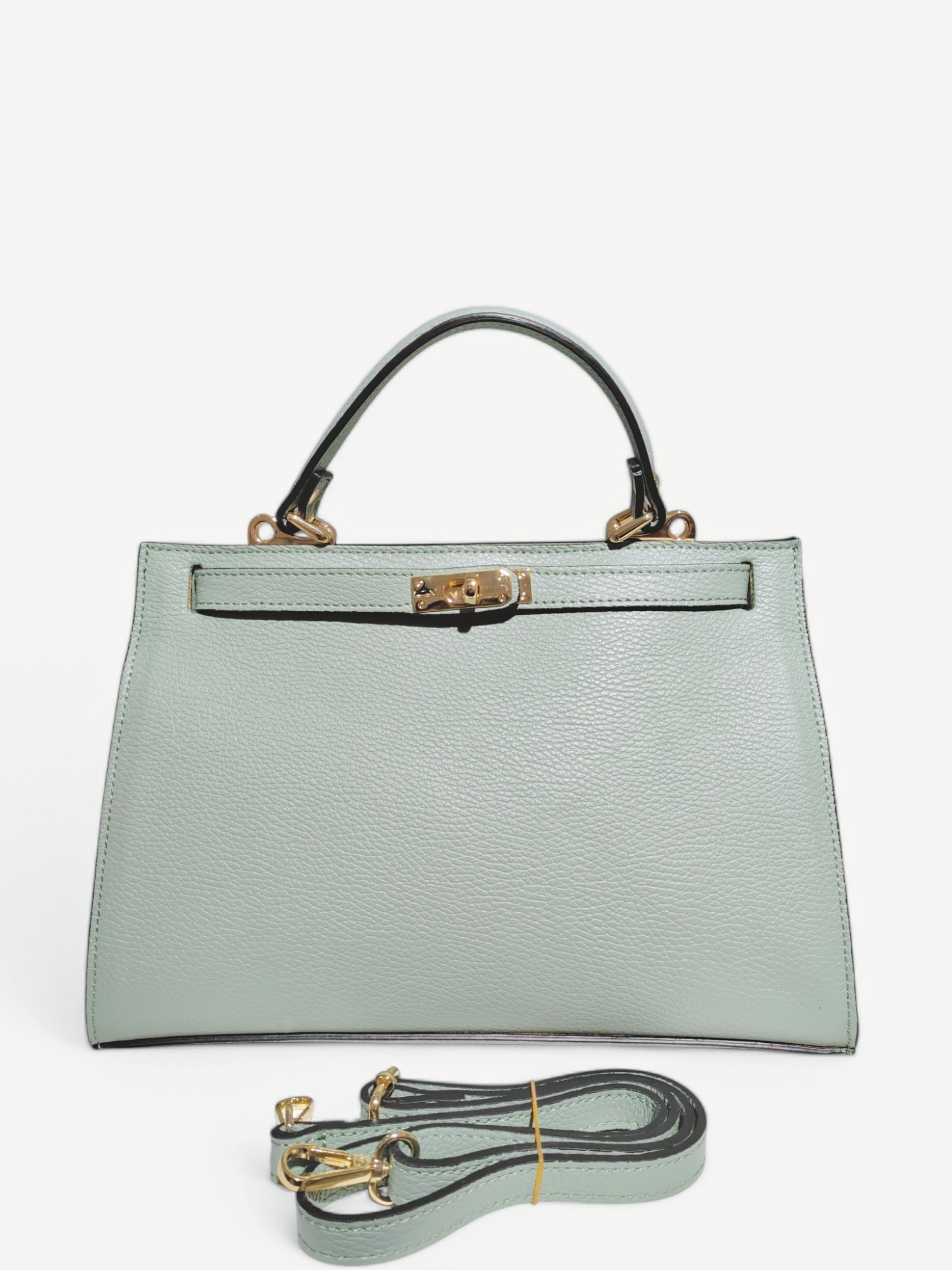 Sac À Main Élégant en Cuir Grainé 100% "AMBRE"