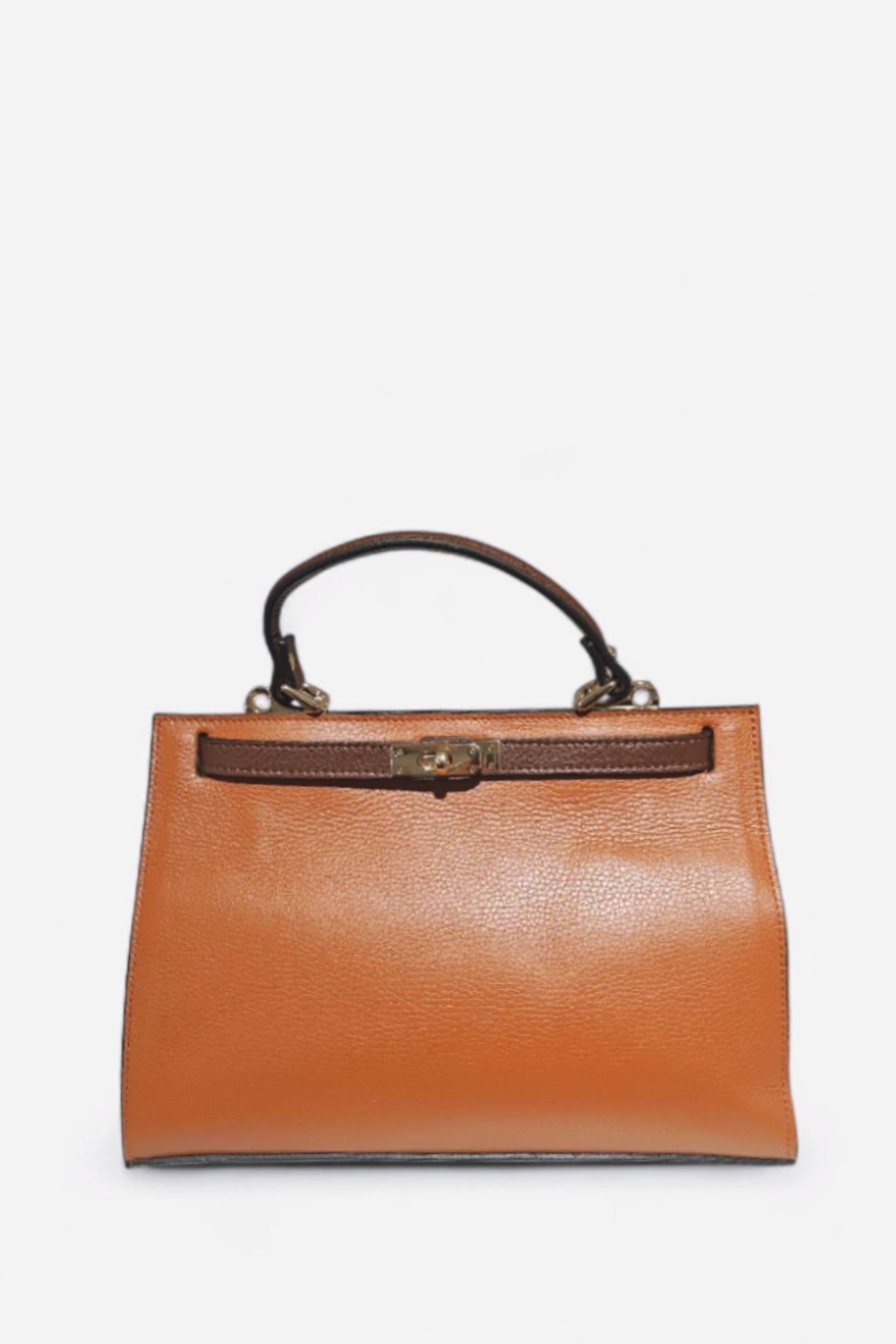 Sac À Main Élégant en Cuir Grainé 100% "AMBRE"