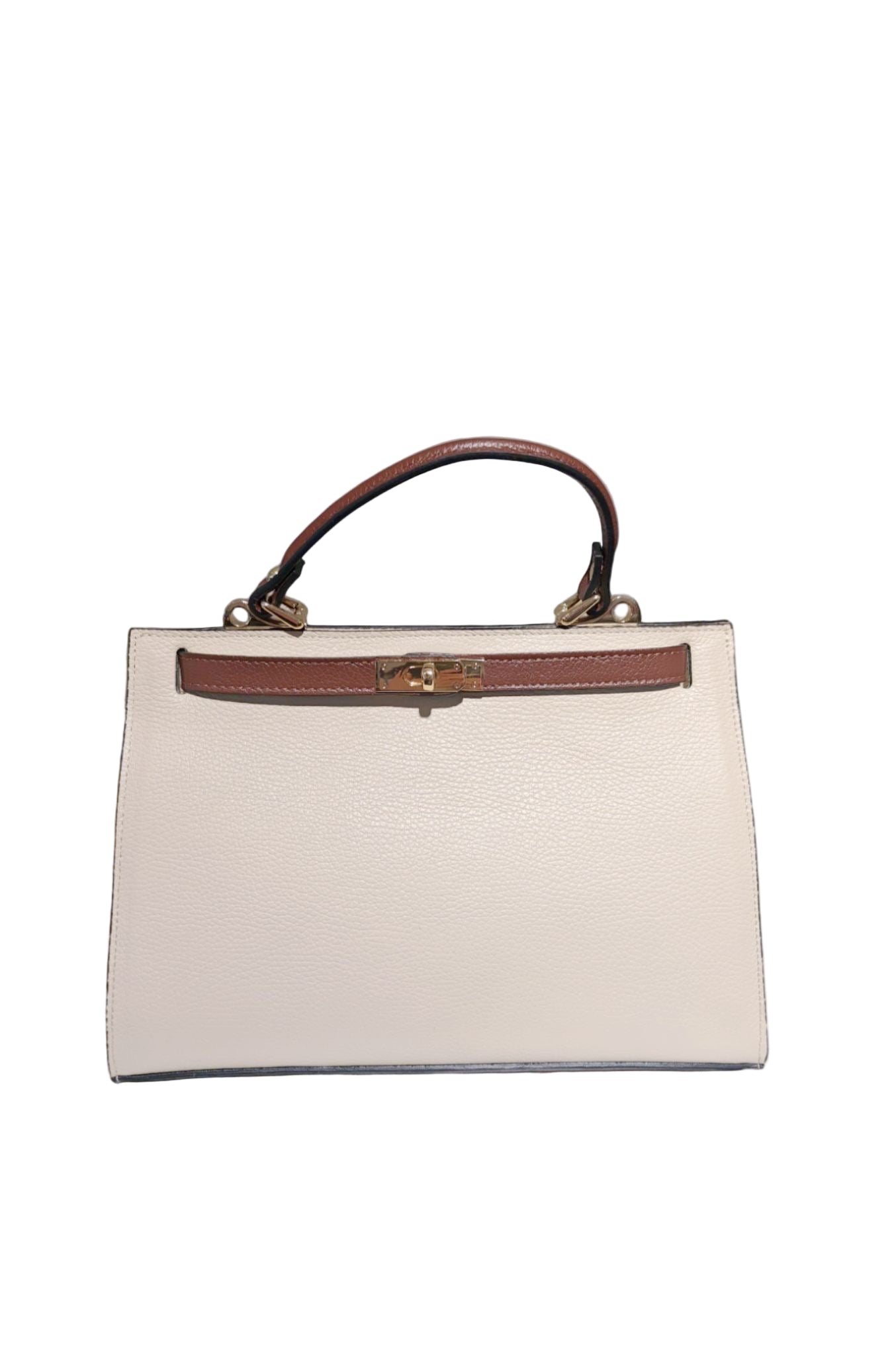 Sac À Main Élégant en Cuir Grainé 100% "AMBRE"