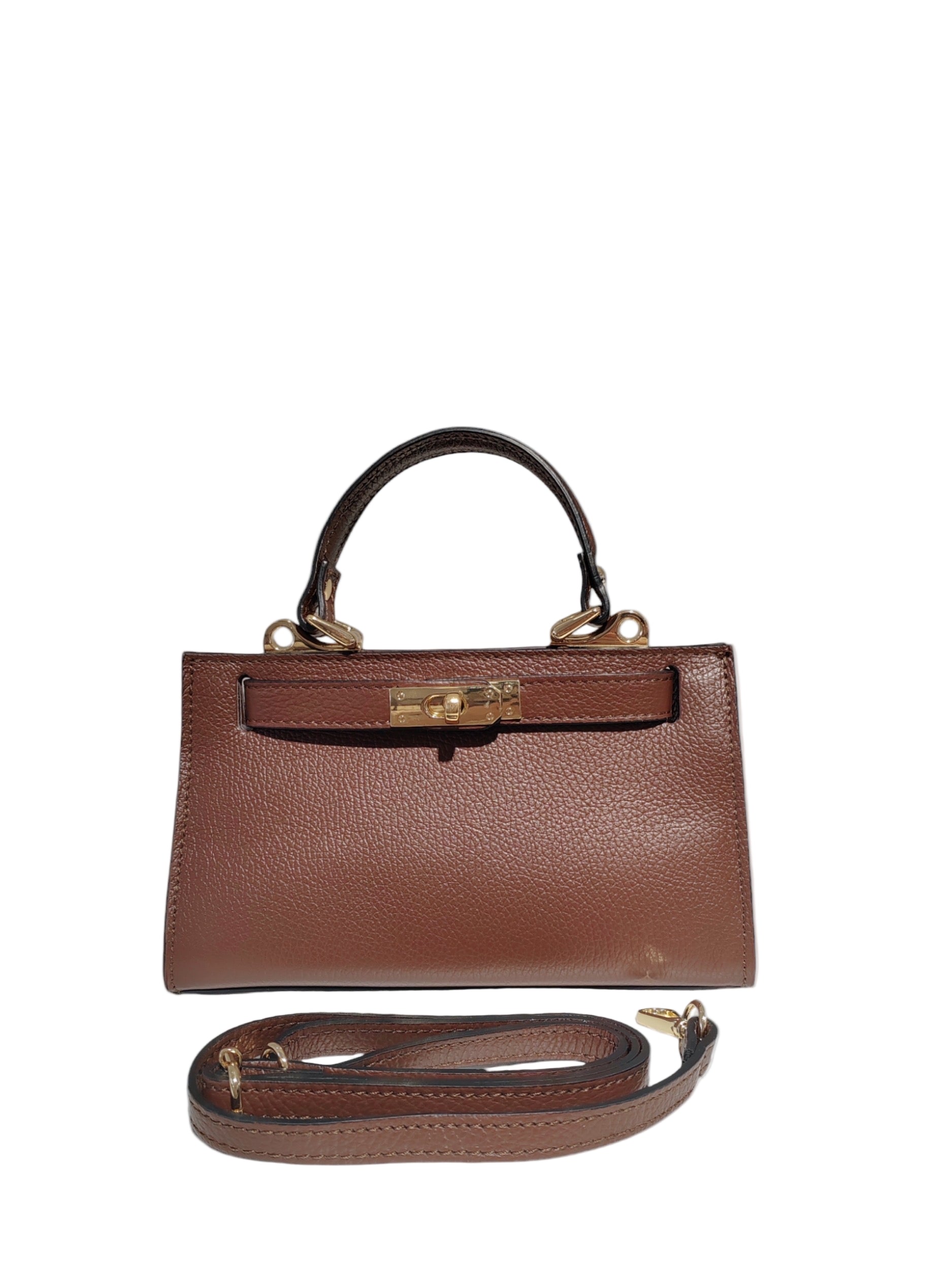 Sac à Main 100% Cuir Vachette Véritable " AMBRE SMALL"