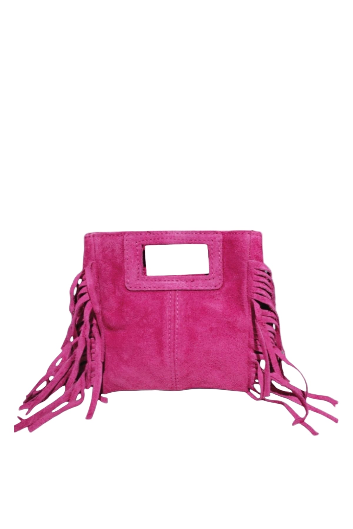 Sac à Main Cuir Nubuck avec Franges "ELLA"