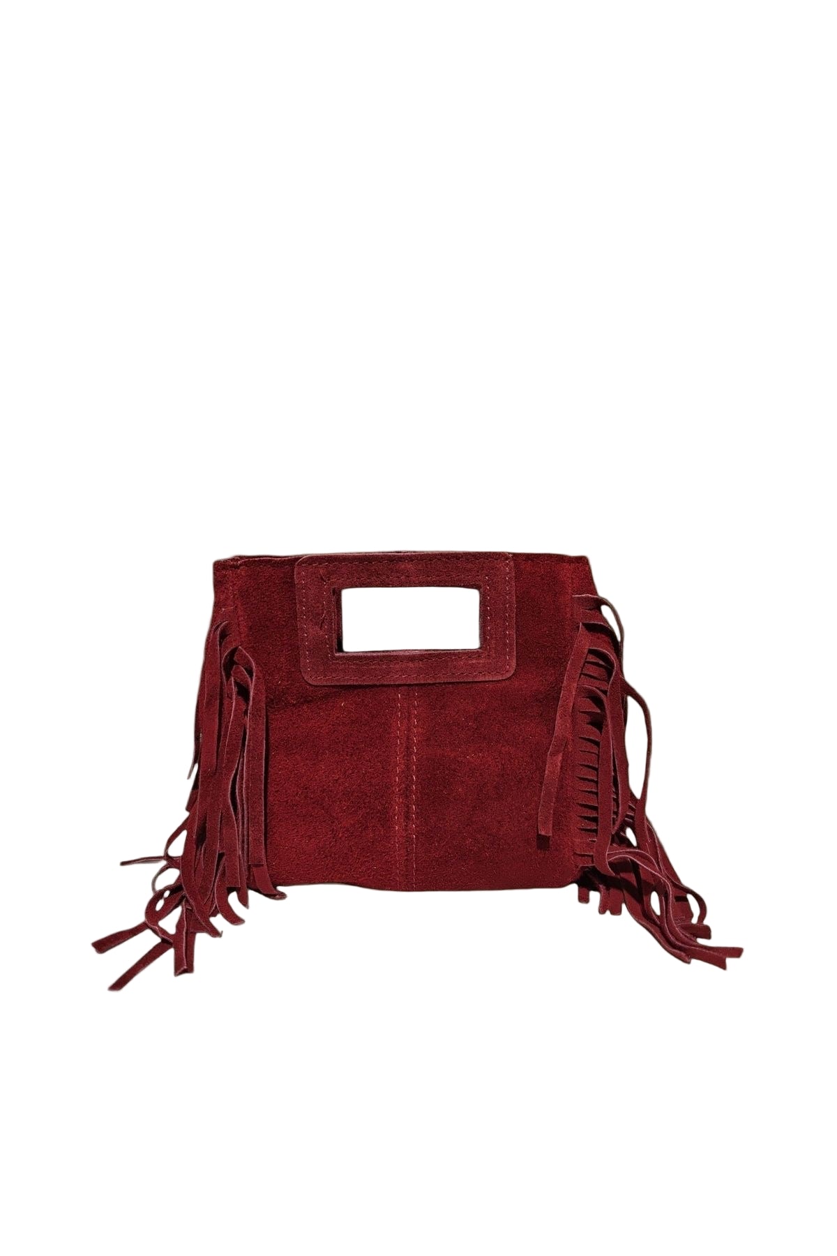 Sac à Main Cuir Nubuck avec Franges "ELLA"