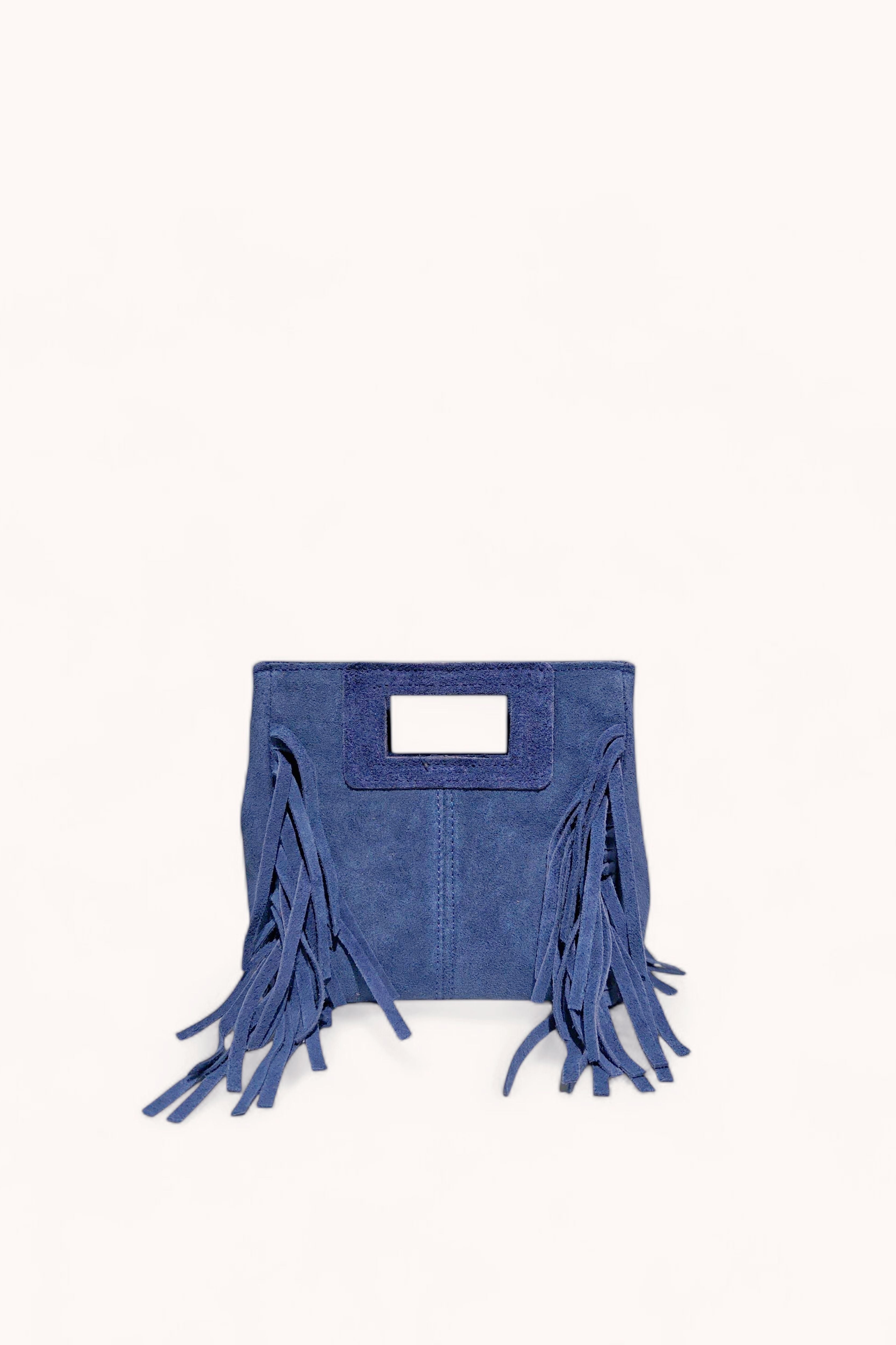 Sac à Main Cuir Nubuck avec Franges "ELLA"