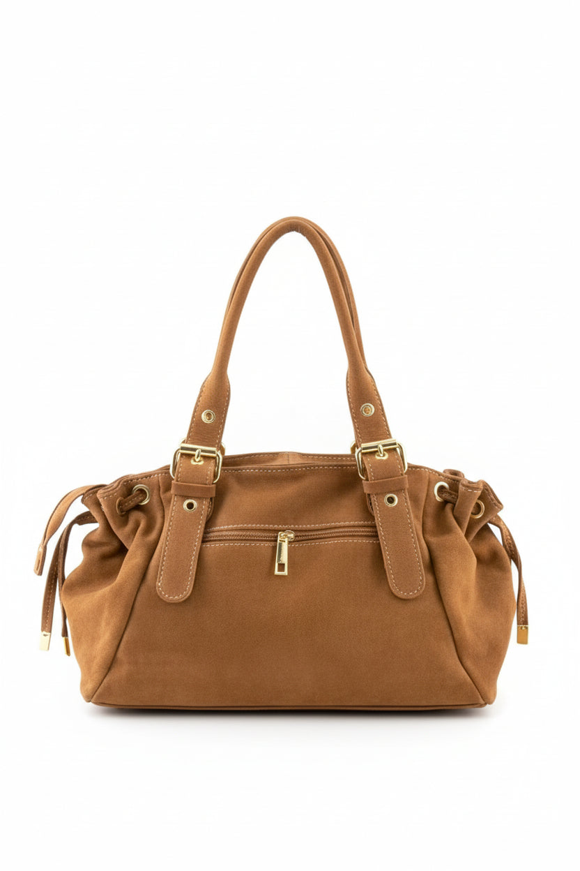 Sac à Main Cuir Suédé & Style Hobo "AMINA"