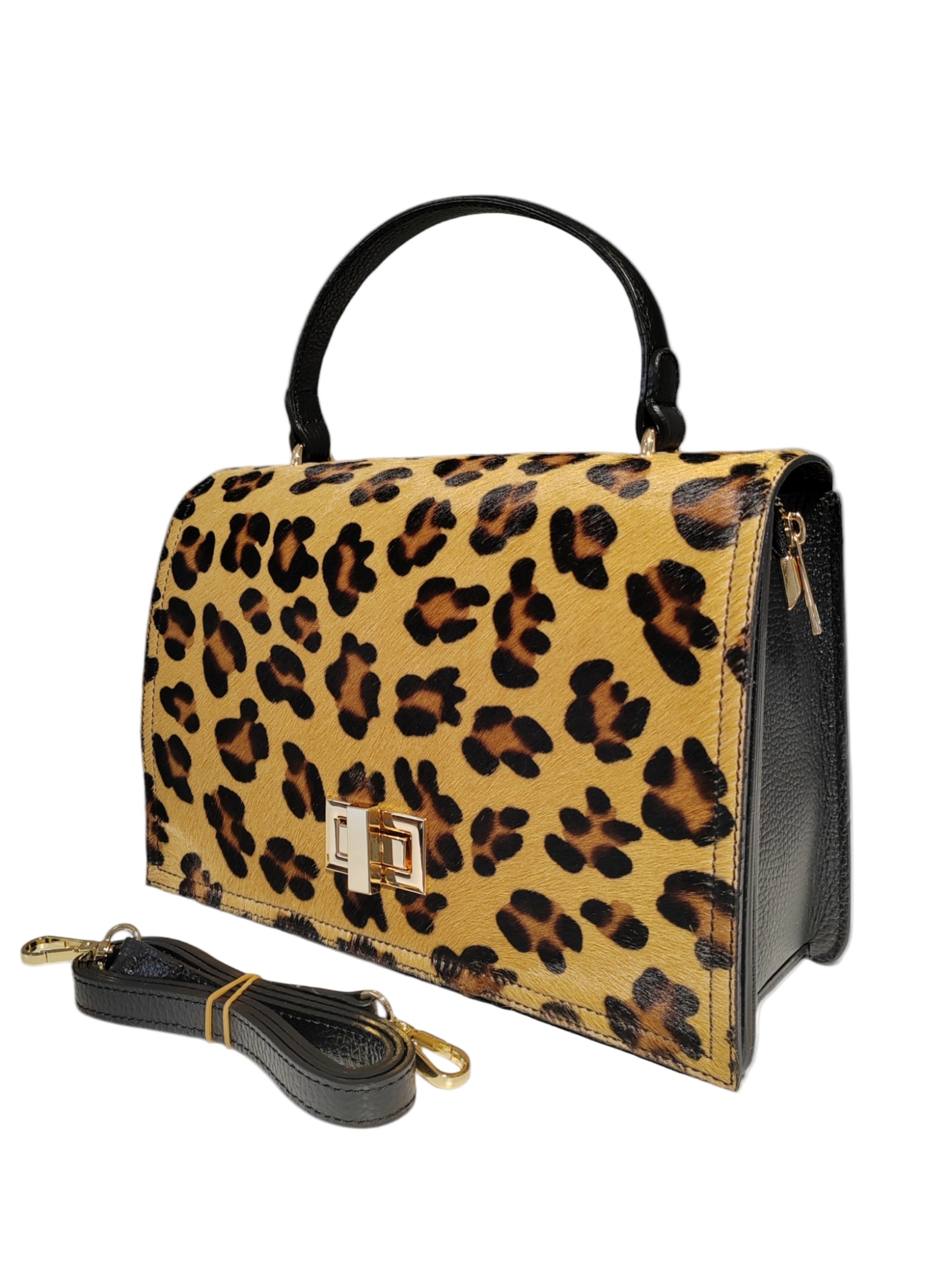 Sac à Main Léopard Cuir "SAVANNAH"