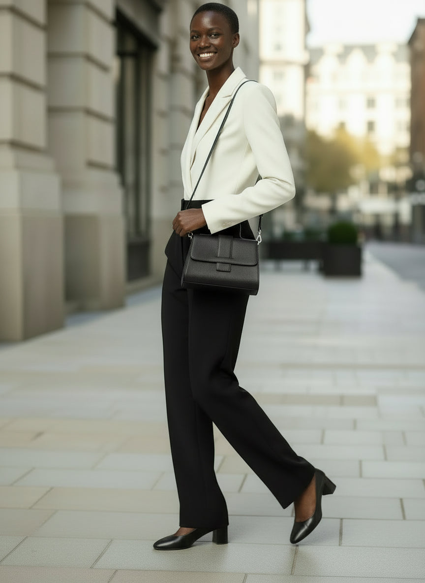 Sac à Main 100% Cuir Grainé "JULIE SMALL"