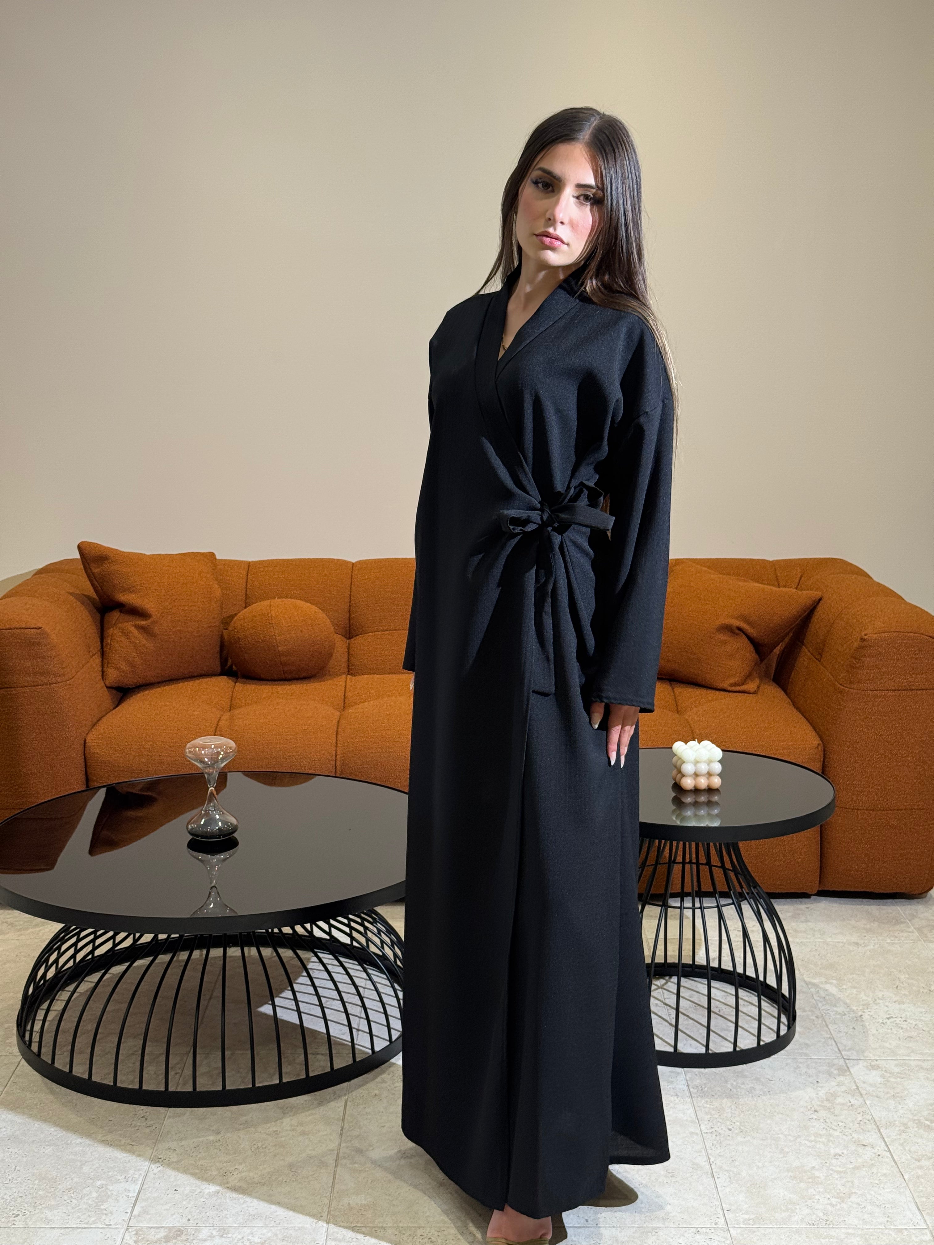 Kimono Noir Élégant