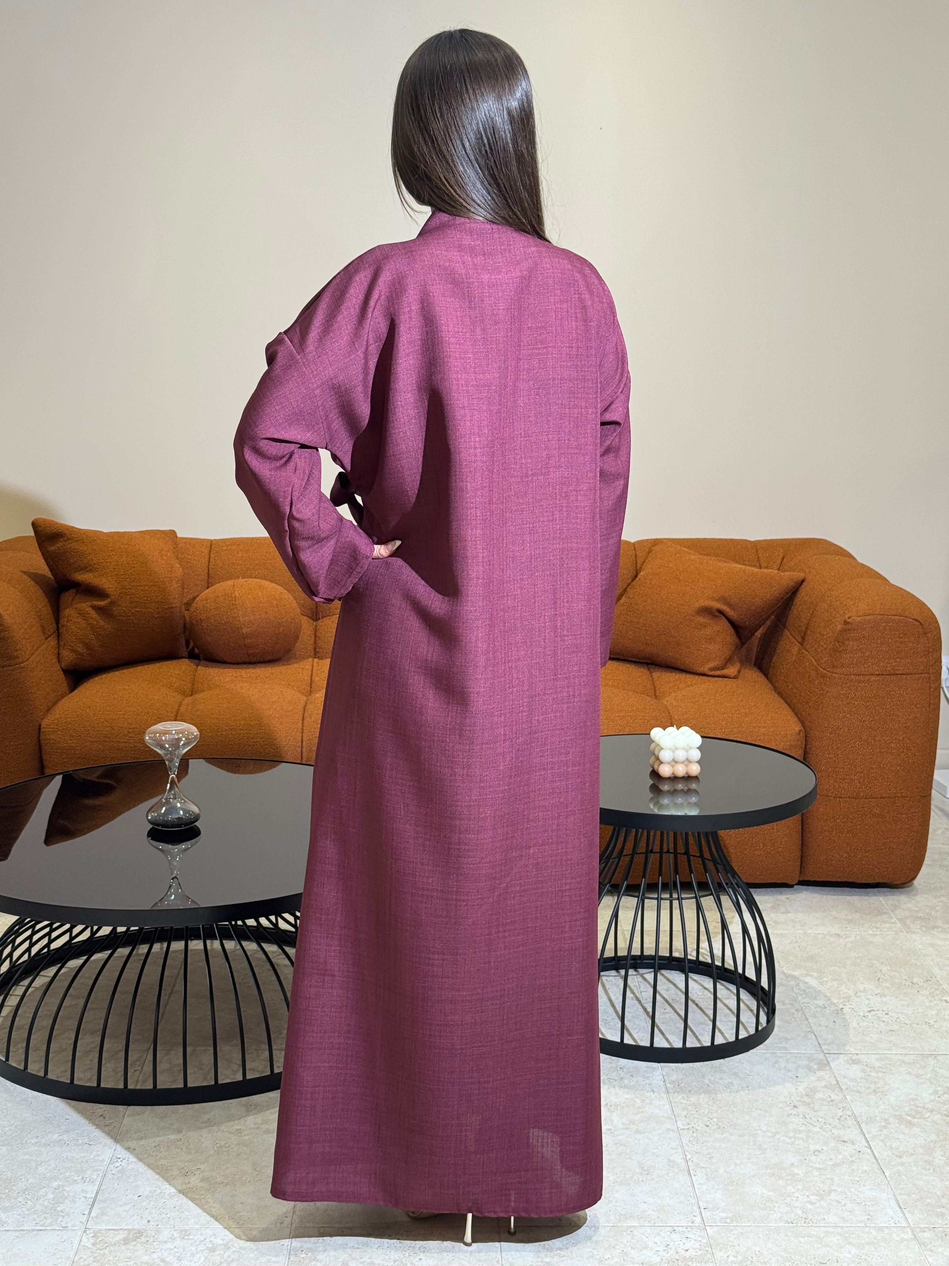 Kimono Bordeaux Élégant